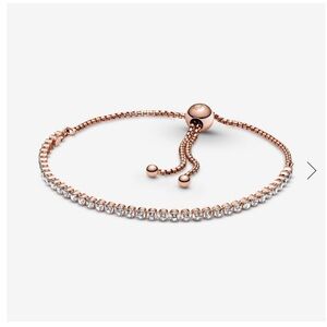 Rose gold diamond tennis bracelet